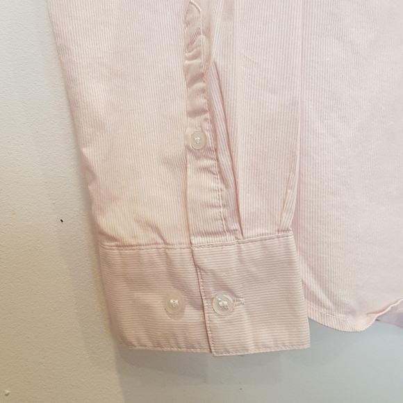 H&M Pink Blouse V-neck Button Up Shirt - Picture 5 of 7